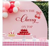 She's The Cherry On Top Balloon Arch Sfondo Decor Decal, Baby Shower Bridal Shower Decor, Anniversario Festa di Compleanno Servizio Fotografico Forniture