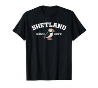 Shetland Scotland Puffin Vintage Souvenir Maglietta