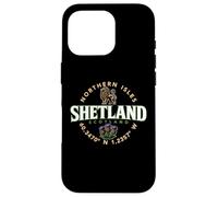 Shetland Scozia Isole del Nord Coordinate Etichetta Custodia per iPhone 16 Pro