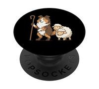 Shetland Sheep Dog Herder Herd - Divertente cane mamma papà PopSockets PopGrip Adesivo