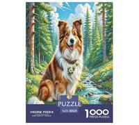 Shetland Sheepdog Jigsaw Puzzle Impossibili 1000 Pezzi Decorazione Per La Casa. Rilassamento E Intelligence Per Adulti E Bambini Da 12 Anni 38x26cm/1000pcs