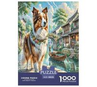Shetland Sheepdog Jigsaw Puzzle Impossibili 1000Pcs Decorazione Per La Casa. Rilassamento E Intelligence Per Adulti E Ragazzi Da 14 Anni 38x26cm/1000pcs