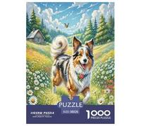 Shetland Sheepdog Jigsaw Puzzle Impossible 1000 Pezzi Decorazione Per La Casa. Rilassamento E Intelligence Per Adulti E Ragazzi Da 14 Anni 38x26cm/1000pcs