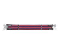 Shetty 6530 - Cinghia per sellino in tessuto, 40 pezzi, colore: blu/rosso