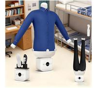 SHEUAO 1400W Stira Asciuga Camicie Pantaloni Panni Manichino Stiro Verticale Ferro Robot Asciugabiancheria,Timer da 0 A 60 Minuti,Cerniera Laterale per Una vestibilità Regolabile A