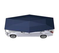 SHEUAO Ombrellone Automatico Carport Pieghevole Mobile,Ombrello Automatico per Auto,Ombrello per Tettoia per Auto per Tenda Esterna,Copertura per Tettuccio Auto Portatile Navy-5.2m/17ft