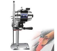 SHEUAO Taglierina Elettrica per Tessuti,Macchina da Taglio per Tessuti,3400 Giri/Min,Forbici Elettriche per Tessuti,Carta,Pelle,Gomma E Moquette Nolight-10inches