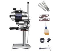 SHEUAO Taglierina Rotativa per Tessuti,Taglierina Verticale A Lama Dritta per Tessuti,Macchina Industriale per Il Taglio di Tessuti da 1100W/1200W,6",8",10",12",13",15" Nolight-15inches