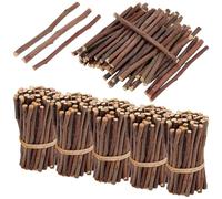 SHEUTSAN Bastoncini di legno, 600 pezzi, lunghezza 10,2 cm, diametro 0,5-1,2 cm, per fai da te