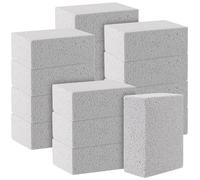 SHEUTSAN Confezione da 16 mattoncini grigi per griglia, blocco per la pulizia della pietra della griglia, riutilizzabile per barbecue, detergente per pietra pomice per ristorante, cucina, pulizia