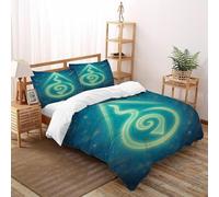 SHEVOVER Copripiumino Energia misteriosa,Biancheria Da Letto Cultura indiana,set Copripiumino Cultura indiana,Stampa 3D,con 2 Federe,per Ragazzi E Ragazze King(220x240cm)