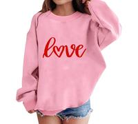 Shfebrinox Felpa per ragazze e ragazzi Pullover Felpa per bambini Giacca casual con lettere Confortevole Maglione morbido allentato Top elegante Streetwear Abbigliamento tinta unita Basic Manica Lunga