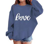 Shfebrinox Felpa per ragazze e ragazzi Pullover Felpa per bambini Giacca casual con lettere Confortevole Maglione morbido allentato Top elegante Streetwear Abbigliamento tinta unita Basic Manica Lunga