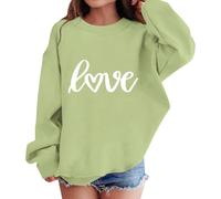 Shfebrinox Felpa per ragazze e ragazzi Pullover Felpa per bambini Giacca casual con lettere Confortevole Maglione morbido allentato Top elegante Streetwear Abbigliamento tinta unita Basic Manica Lunga