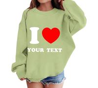 Shfebrinox Felpa per ragazze e ragazzi Pullover Felpa per bambini Giacca casual con lettere Confortevole Maglione morbido allentato Top elegante Streetwear Abbigliamento tinta unita Basic Manica Lunga