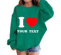 Shfebrinox Felpa per ragazze e ragazzi Pullover Felpa per bambini Giacca casual con lettere Confortevole Maglione morbido allentato Top elegante Streetwear Abbigliamento tinta unita Basic Manica Lunga