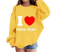 Shfebrinox Felpa per ragazze e ragazzi Pullover Felpa per bambini Giacca casual con lettere Confortevole Maglione morbido allentato Top elegante Streetwear Abbigliamento tinta unita Basic Manica Lunga