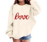 Shfebrinox Felpa per ragazze e ragazzi Pullover Felpa per bambini Giacca casual con lettere Confortevole Maglione morbido allentato Top elegante Streetwear Abbigliamento tinta unita Basic Manica Lunga