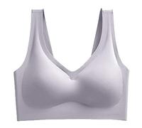 Shffuw Biancheria Sexydonna Lingerie Donna Rosso Sexy più Yoga Biancheria Intima Lingerie Donne Senza Gilet Sport Reggiseno in Acciaio Dimensione Sexy Donna Hot Completini Intimi Grey XL
