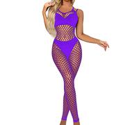 Shffuw Donna Seducente Hot Aperto Sexy Lingerie Rossa Lingerie Sexy Da Indumenti Da Notte Notte Calza Per Corpo Tuta A Rete Indumenti Intimi Donna Rosso Purple One Size