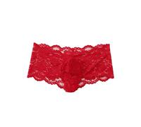 Shffuw Donna Sexy Lingerie Rossa Lingerie Donna Sexy Hot Biancheria Intima Sport Men Biancheria Intima Soft Underpans Lace Breathable per Hot Red L