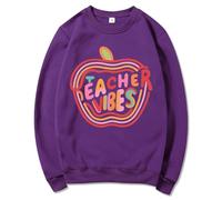 Shffuw Felpa Donna Offerta Maglione Donna Anziana Abiti alla da per Ogni Occasione Cardigan in Cotone E Lino Stile Estivo Chic Maglia Autunno Maglioncini Primaverili Purple XL