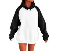 Shffuw Giacca Jeans Donna Maglione Donna Oversize Womens Oversized Hoodies Winter Cute Sweatshirts Pullover 2024 Fashion Tops Trendy Outfits Felpa con Cerniera Maglioni Cotone F L