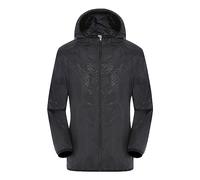 Shffuw Giubbotto Impermeabileimpermeabile Donna Pioggia Giacca Antipioggia Da Donna Taglie Forti Con Cappuccio Antivento Allentato Impermeabile Con Felpa Sportiva Donnacopertura Zaino Black L