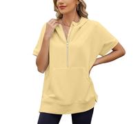 Shffuw Maglia Rossa Donna Completi Palestra Donna Estivi Fashion Casual Women S Warm Sweatshirt Long Sleeve O Neck Soft Printed Shirt Ladies Winter T Shirt Manica Lunga Pantaloni Yellow M