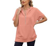 Shffuw Maglia Rossa Donna Completi Palestra Donna Estivi Fashion Casual Women S Warm Sweatshirt Long Sleeve O Neck Soft Printed Shirt Ladies Winter T Shirt Manica Lunga Pantaloni Pink S