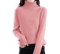 Shffuw Maglione Donna, Maglia Manica Lunga, Tinta Unita Cashmere Pullover, Only Abbigliamento Saldi Autunno Invernali, Leggera Girocollo Lana Maglie, Maglioncini