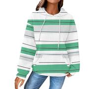 Shffuw Tuta Elegante Donna Parka Impermeabile Donna Felpe Pullover Da Felpe Con Cappuccio Grafiche Alla Top Larghi E Aderenti Camicette A Maniche Completi Sportivi Da Mint Green M