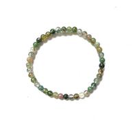 SHFJASBNUMG 4 mm mini pietre preziose energetiche braccialetti frantumati braccialetto di perline pietra naturale fascino perline piccole coppie braccialetti per le donne, Pietra