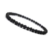 SHFJASBNUMG 4 mm mini pietre preziose energetiche braccialetti frantumati braccialetto di perline pietra naturale fascino perline piccole coppie braccialetti per le donne, Pietra
