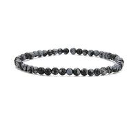 SHFJASBNUMG 4MM Mini Gemma Energia Bracciali Piccolo Braccialetto di Pietra Naturale Dichiarazione Bracciale Charm Perline Coppia Bracciali, Pietra