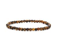 SHFJASBNUMG 4MM Mini Gemma Energia Bracciali Piccolo Braccialetto di Pietra Naturale Dichiarazione Bracciale Charm Perline Coppia Bracciali, Pietra