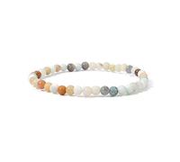 SHFJASBNUMG 4MM Mini Gemma Energia Bracciali Piccolo Braccialetto di Pietra Naturale Dichiarazione Bracciale Charm Perline Coppia Bracciali, Pietra