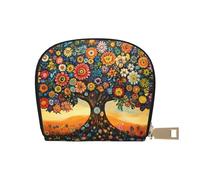 SHFJASBNUMG Borsa in pelle Anime Foresta Tulip Portafoglio Kawai Estetica Card Pack Active Commuters - per carte di transito e ID ad accesso rapido 9 x 11 cm, a13, 9X11CM