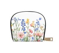 SHFJASBNUMG Borsa in pelle Anime Foresta Tulip Portafoglio Kawai Estetica Card Pack Active Commuters - per carte di transito e ID ad accesso rapido 9 x 11 cm, A6, 9X11CM