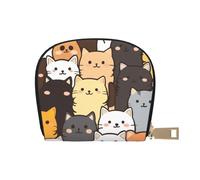 SHFJASBNUMG Borsa in pelle Anime Foresta Tulip Portafoglio Kawai Estetica Card Pack Active Commuters - per carte di transito e ID ad accesso rapido 9 x 11 cm, A14, 9X11CM