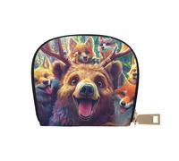 SHFJASBNUMG Borsa in pelle Anime Foresta Tulip Portafoglio Kawai Estetica Card Pack Active Commuters - per carte di transito e ID ad accesso rapido 9 x 11 cm, A37., 9X11CM