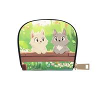 SHFJASBNUMG Borsa in pelle Anime Foresta Tulip Portafoglio Kawai Estetica Card Pack Active Commuters - per carte di transito e ID ad accesso rapido 9 x 11 cm, A1, 9X11CM