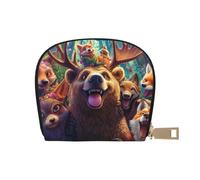 SHFJASBNUMG Borsa in pelle Anime Foresta Tulip Portafoglio Kawai Estetica Card Pack Active Commuters - per carte di transito e ID ad accesso rapido 9 x 11 cm, A36, 9X11CM
