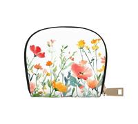 SHFJASBNUMG Borsa in pelle Anime Foresta Tulip Portafoglio Kawai Estetica Card Pack Active Commuters - per carte di transito e ID ad accesso rapido 9 x 11 cm, A7, 9X11CM