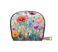 SHFJASBNUMG Borsa in pelle Anime Foresta Tulip Portafoglio Kawai Estetica Card Pack Active Commuters - per carte di transito e ID ad accesso rapido 9 x 11 cm, A4, 9X11CM