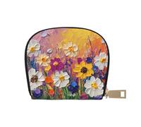 SHFJASBNUMG Borsa in pelle Anime Foresta Tulip Portafoglio Kawai Estetica Card Pack Active Commuters - per carte di transito e ID ad accesso rapido 9 x 11 cm, A25., 9X11CM