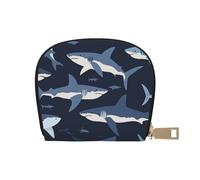SHFJASBNUMG Carino Shark Wallet Angry Sharks Card Pack Shark Borsa in pelle di squalo frequentatori del parco divertimenti - Fast Pass e carte di pagamento 9X11CM, A2, 9X11CM
