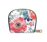 SHFJASBNUMG Palm Trees Card Pack Colorful Neon Nero Acquerello Borsa in Pelle Texture Sfondo Portafoglio Running Atleti - Vivavoce Essential Carrier 9X11CM, A7, 9X11CM