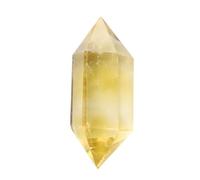 SHFTQXSLAT Citrine Double Pointed Hexagonal Crystal Column Wand Stone Home Decor Collection,4~5cm