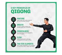 SHFTQXSLAT Core Principles Poster Exercise Guide Chart Canvas Art Print for Room(Unframed,08x12inch(20x30cm))